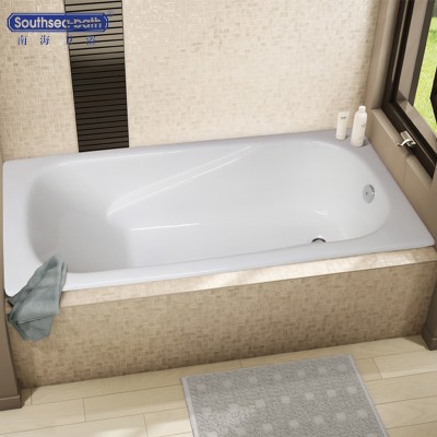 NH-010 1500mm baby or adult enameled drop in metal bathtubs for sale